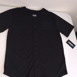 Tony Hawk black button up shirt